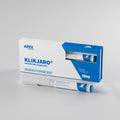 Klikjaro packaging with Apex Pharma on a gray background